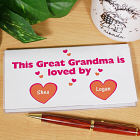 Is Loved By Personalized Checkbook Cover
